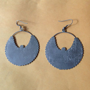 Egyptian Eagle Earrings in Silver